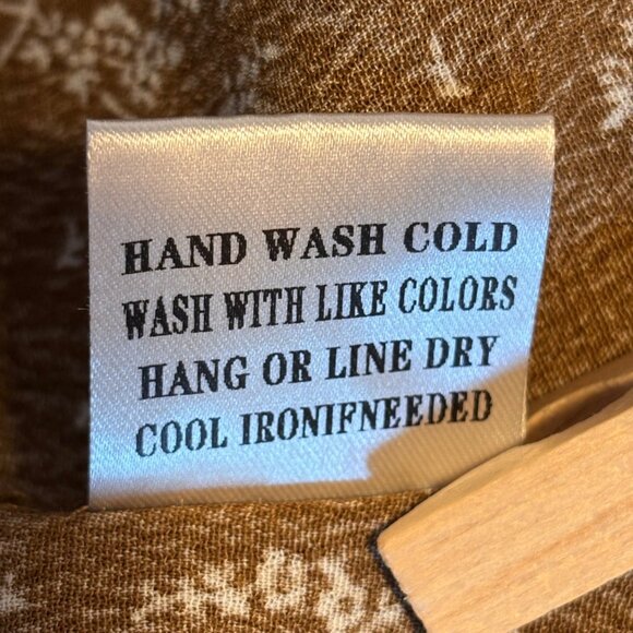 In Loom Floral-Print Button-Front Maxi Dress Boho Cottagecore Peasant Women’s L - Picture 8 of 15